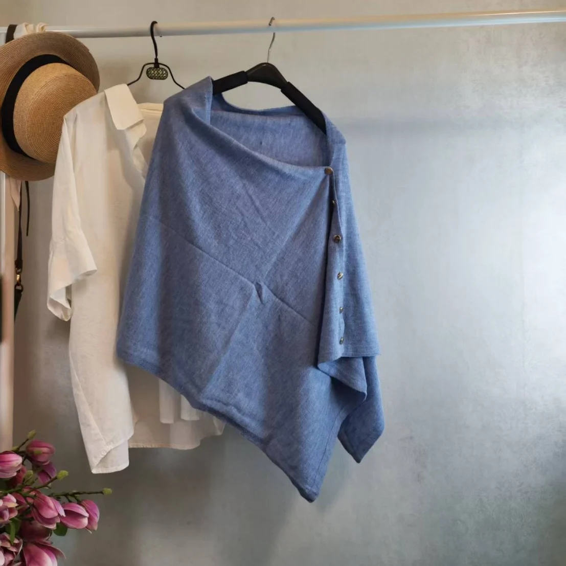 Versatile Slouchy Knit Vintage Womens Shawl With A Sophisticated Touch — image 11