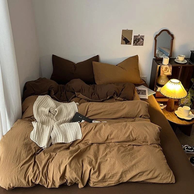 Vintage Four-piece Bedding Set Washed Cotton — image 8