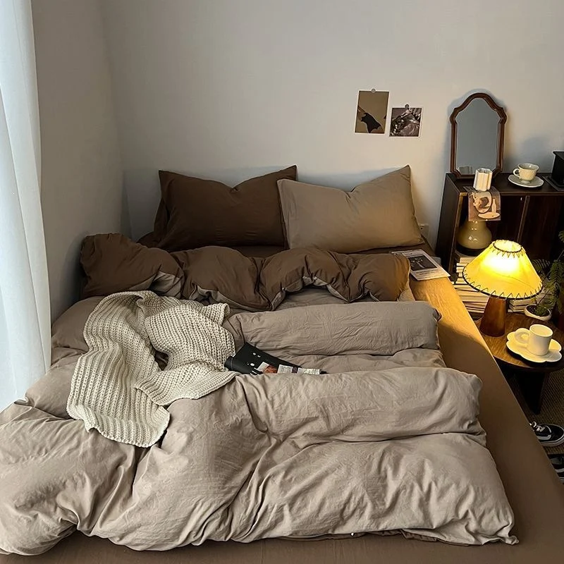 Vintage Four-piece Bedding Set Washed Cotton — image 7