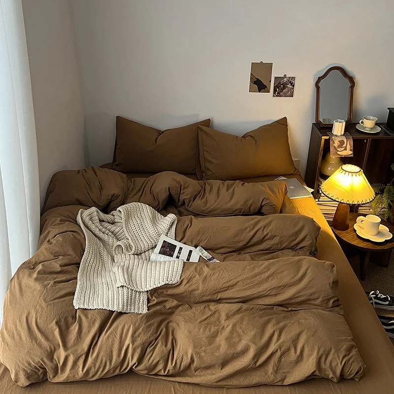 Vintage Four-piece Bedding Set Washed Cotton — image 5