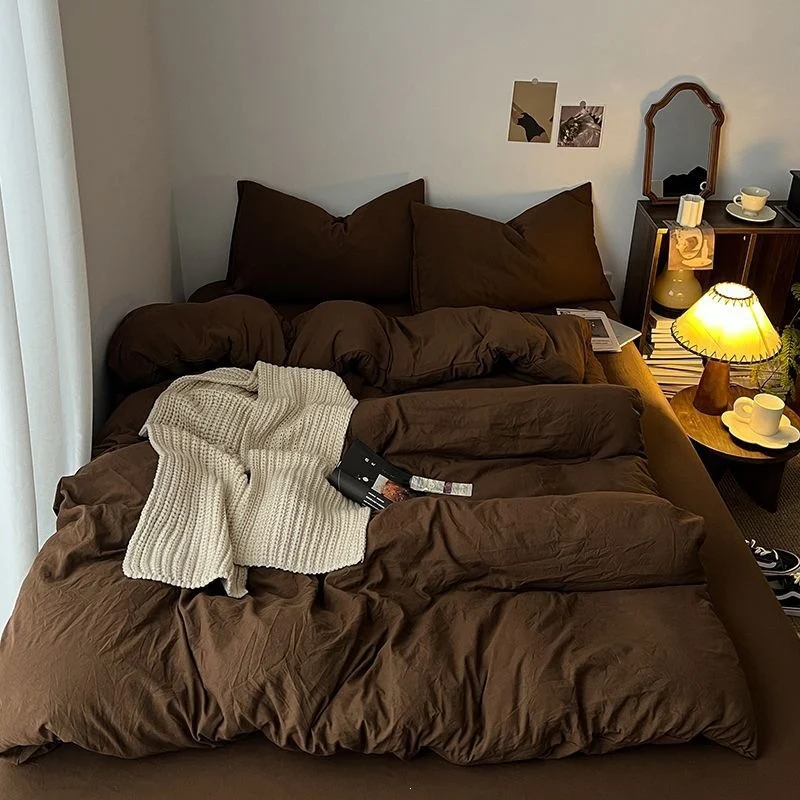 Vintage Four-piece Bedding Set Washed Cotton — image 3