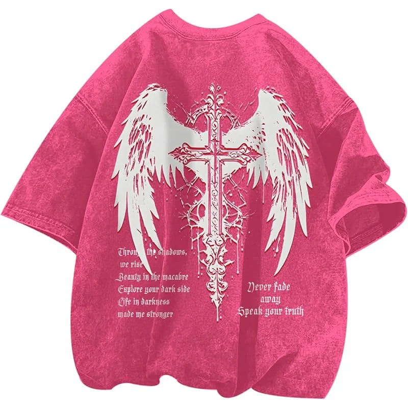 Vintage Goth Punk Shirts For Men Grunge Streetwe — image 12