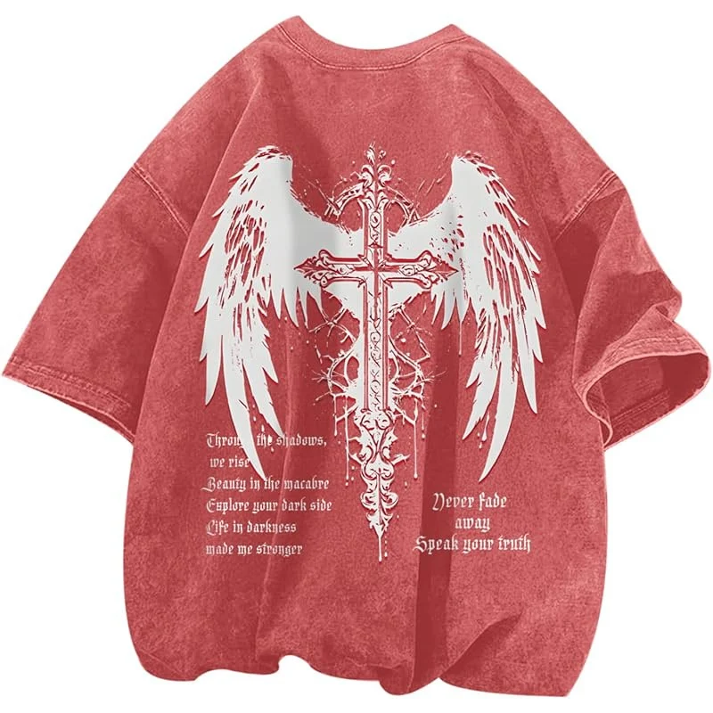 Vintage Goth Punk Shirts For Men Grunge Streetwe — image 14