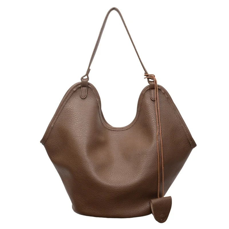 Vintage Lychee-pattern Tote Bucket Bag For Women — variant image