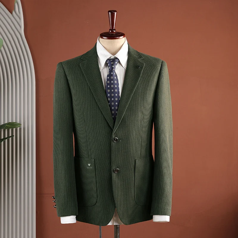 Vintage-style Casual Two-button Blazer With Notch Lapels — image 7