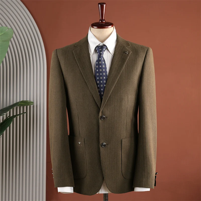 Vintage-style Casual Two-button Blazer With Notch Lapels — image 6