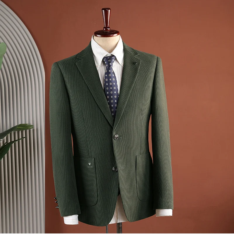 Vintage-style Casual Two-button Blazer With Notch Lapels — image 5