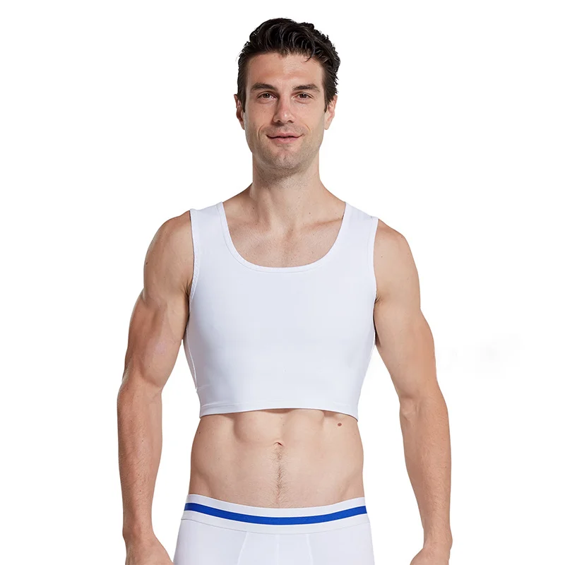 Volcanic Stone Men's Traceless Body Shaping Vest Chest Tighting Flat Boys Big Small… — image 2