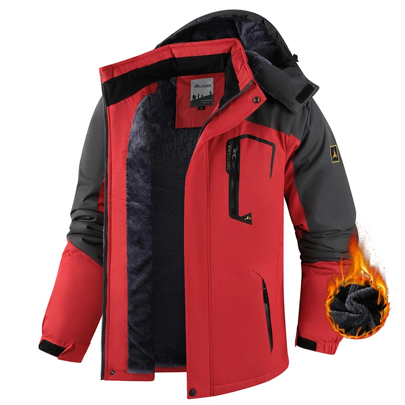 Warm Fleece Outdoor Windproof Mountaineering Cotton Jacket — image 7