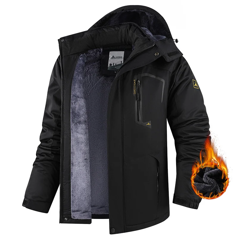 Warm Fleece Outdoor Windproof Mountaineering Cotton Jacket — image 3