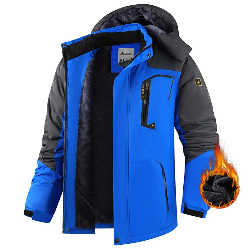 Warm Fleece Outdoor Windproof Mountaineering Cotton Jacket — image 6