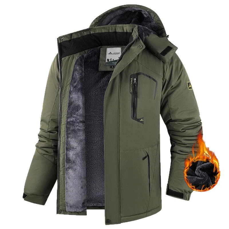 Warm Fleece Outdoor Windproof Mountaineering Cotton Jacket — image 5