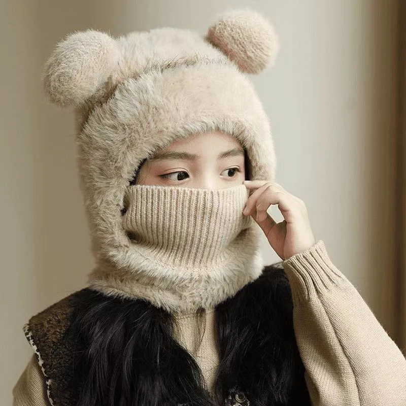 Warm, Windproof Knitted Wool Hat With Earflaps — image 1