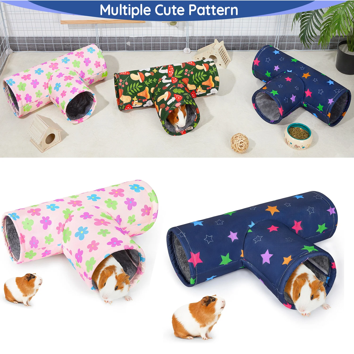 Washable Guinea Pig Tunnel Burrow Rabbit And Ferret For — image 4