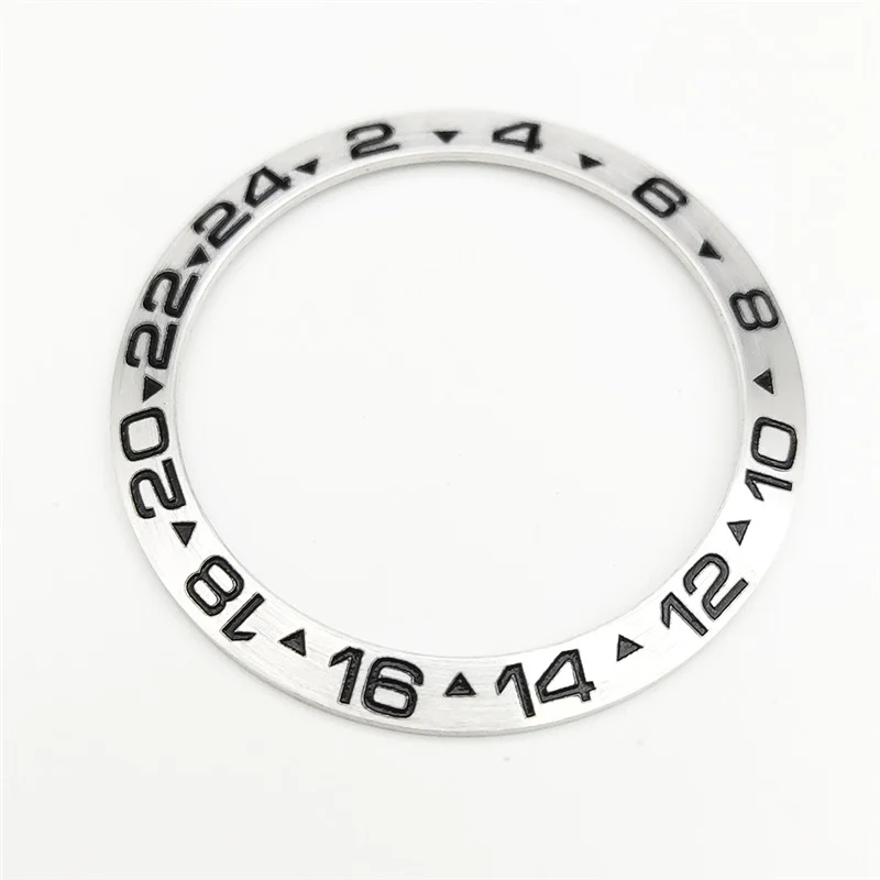 Watch Accessory 38mm Silver Bezel, Replacement For The Black And Green Submariner… — image 6