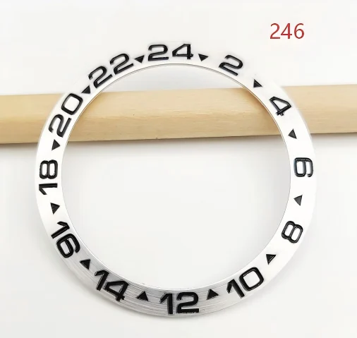 Watch Accessory 38mm Silver Bezel, Replacement For The Black And Green Submariner… — image 7