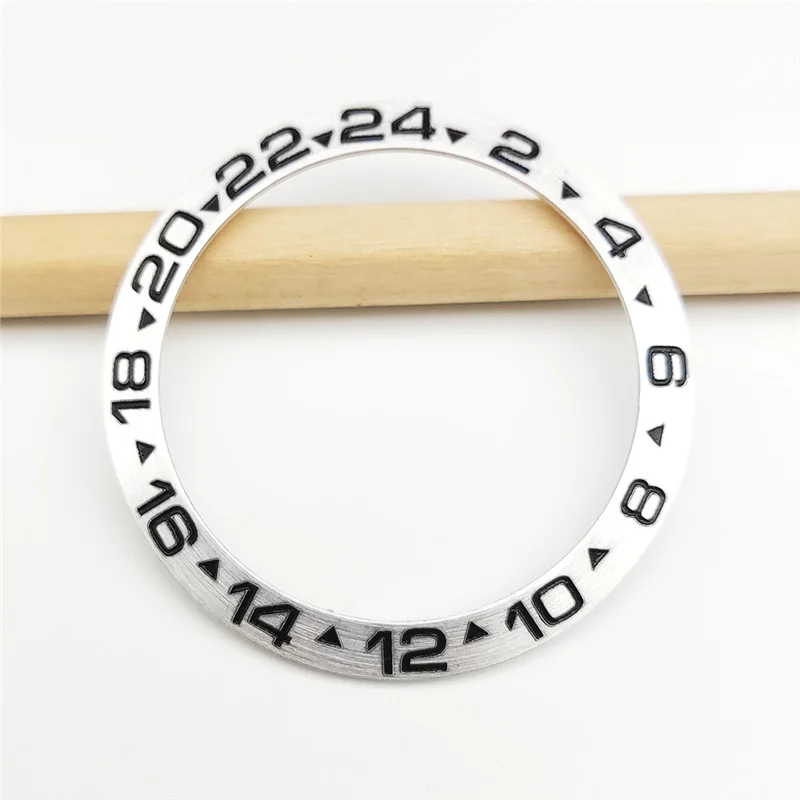 Watch Accessory 38mm Silver Bezel, Replacement For The Black And Green Submariner… — image 4