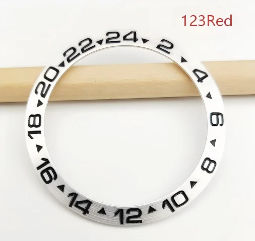 Watch Accessory 38mm Silver Bezel, Replacement For The Black And Green Submariner… — image 3