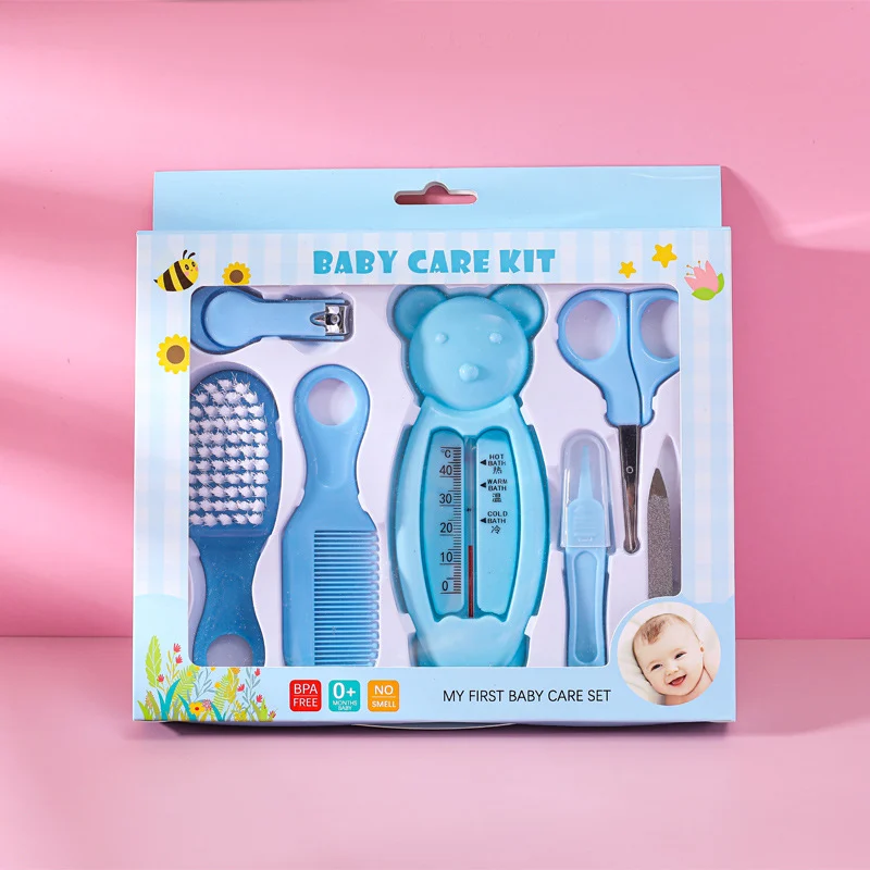 Water Thermometer Set English-packaged 7-piece Baby Care Kit — image 4