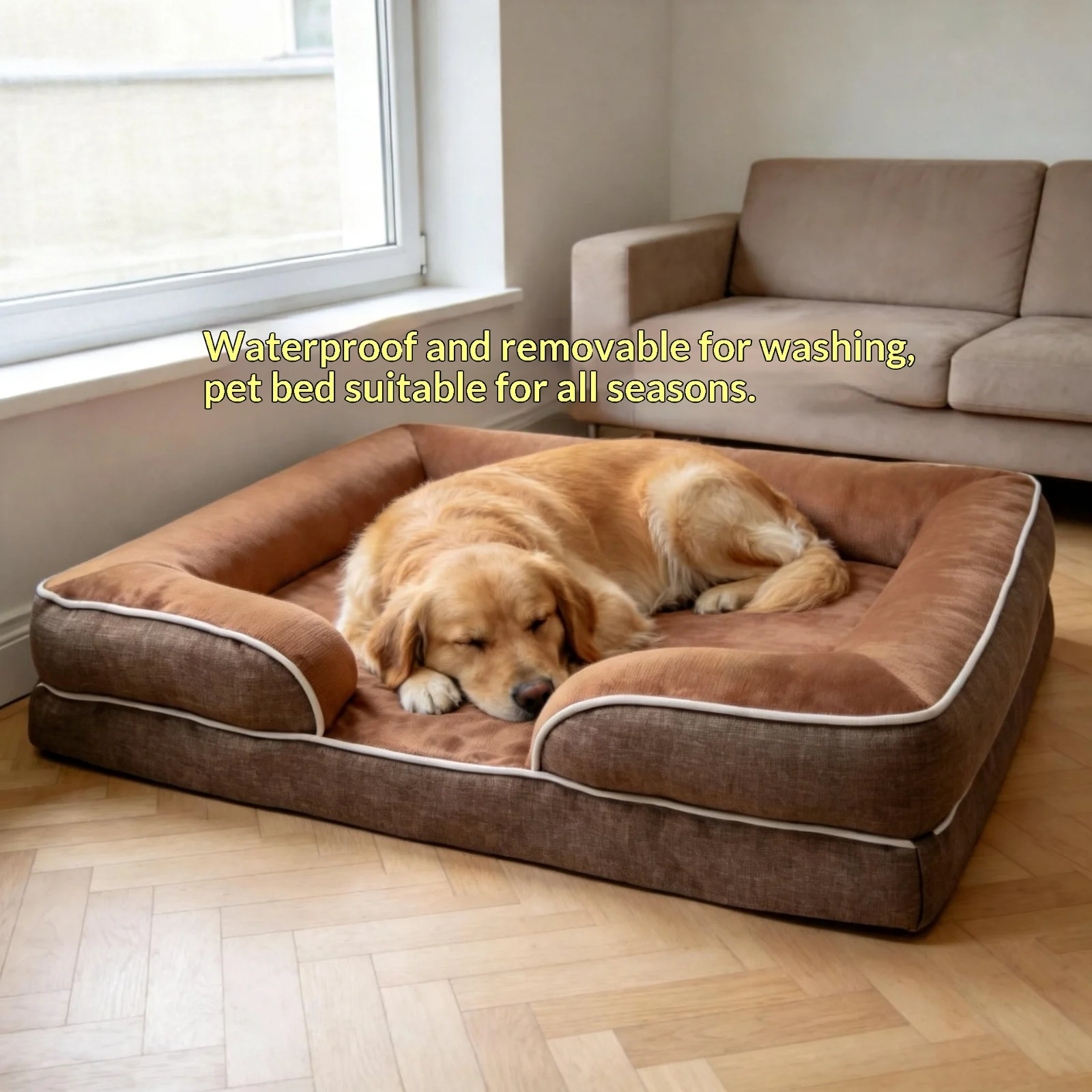 Waterproof Dog Bed With Removable Washable Cover Pet Supplies — image 6