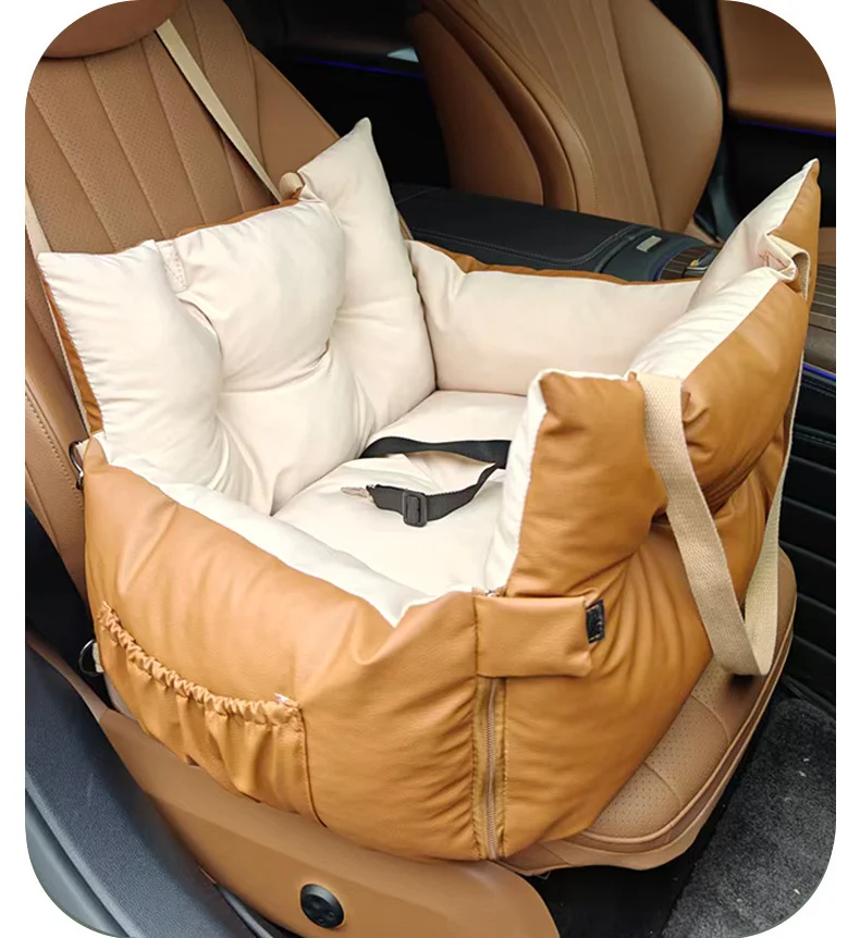 Waterproof Dog Car Seat Bed 2 In 1 Convertible Pet Travel Carrier Safety Booster With… — image 4