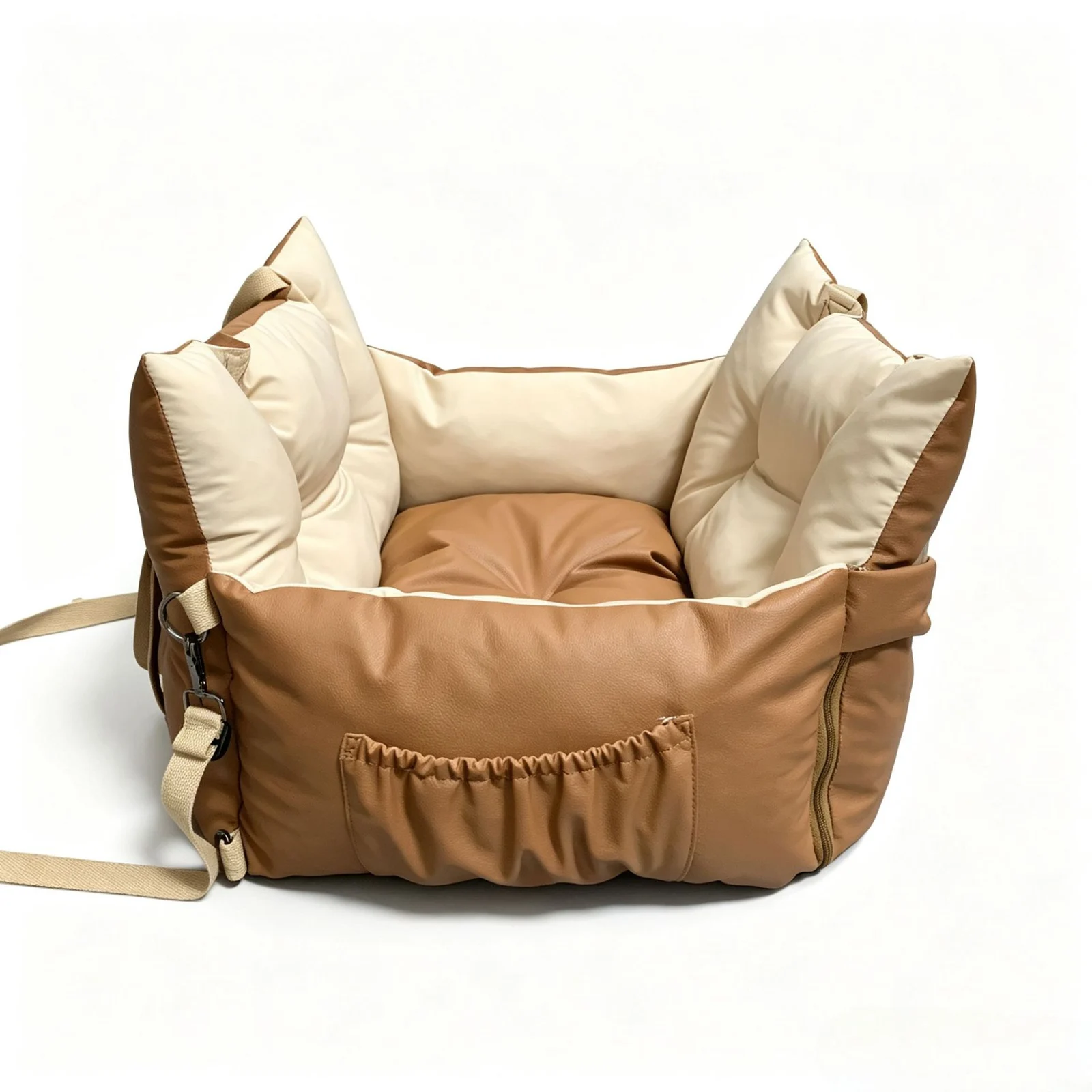 Waterproof Dog Car Seat Bed 2 In 1 Convertible Pet Travel Carrier Safety Booster With… — image 7