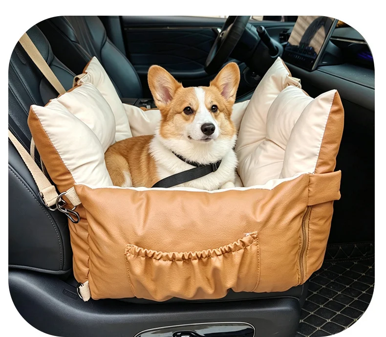 Waterproof Dog Car Seat Bed 2 In 1 Convertible Pet Travel Carrier Safety Booster With… — image 3
