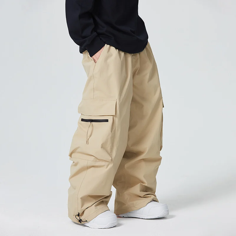 Waterproof Loose-fitting And Abrasion-resistant Mens Snow Pants For Alpine Skiing — image 2