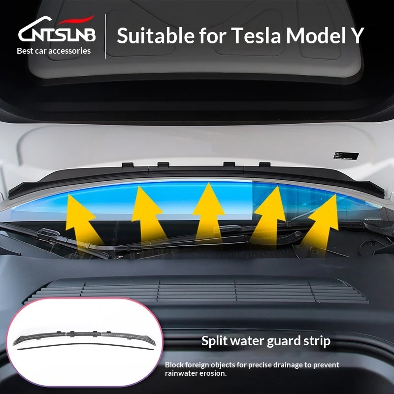 Waterproof Strip For The Front Hood, Tesla Hood Water Deflector — image 3