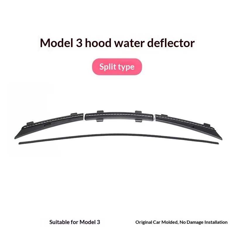 Waterproof Strip For The Front Hood, Tesla Hood Water Deflector — image 1