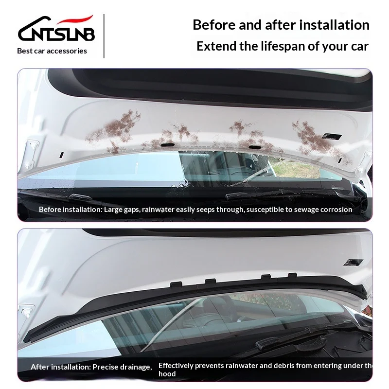 Waterproof Strip For The Front Hood, Tesla Hood Water Deflector — image 5