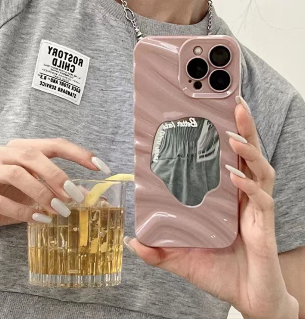 Wave Pattern Geometric Mirror Phone Case — image 8