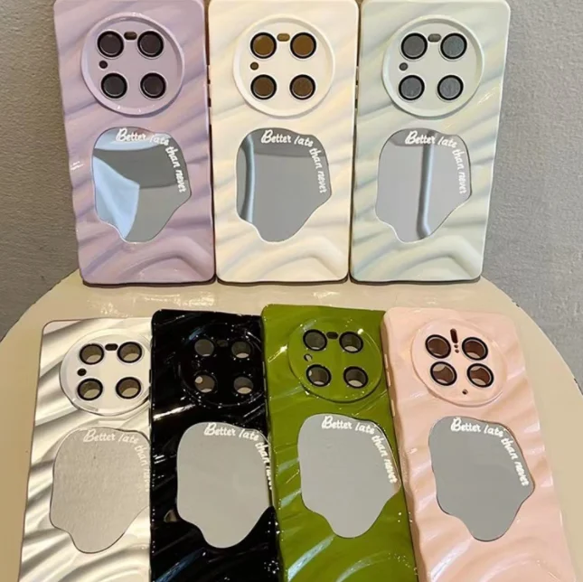 Wave Pattern Geometric Mirror Phone Case — image 2