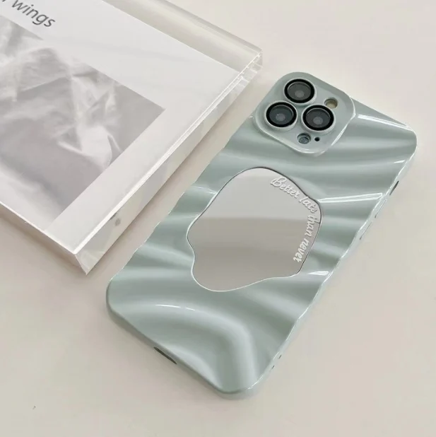 Wave Pattern Geometric Mirror Phone Case — image 3
