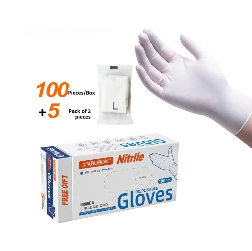 Wear-resistant Oil-proof Household Nitrile Gloves — image 1