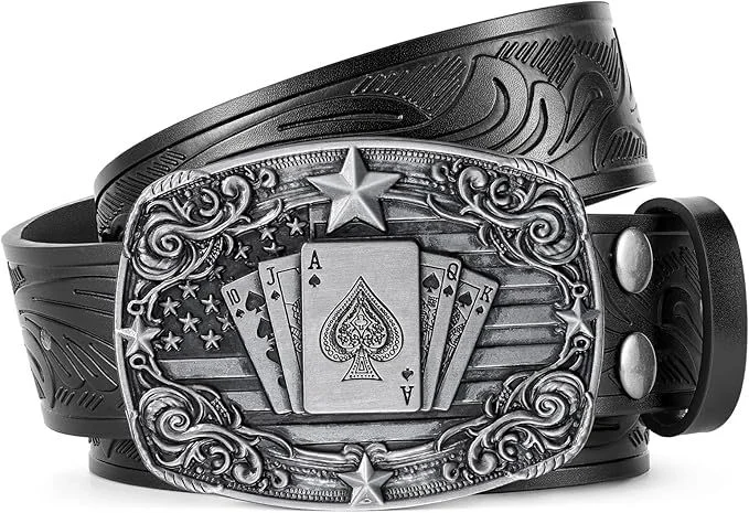 Western Cowboy Belt, Unisex, Versatile For Jeans, Retro Embossed Design, Direct Factory — image 10