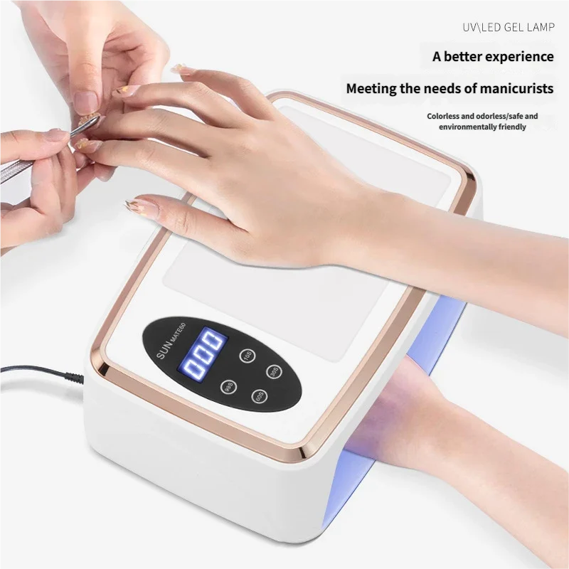 White UV LED Nail Dryer Professional Gel Curing Lamp For Home & Salon Use — image 2