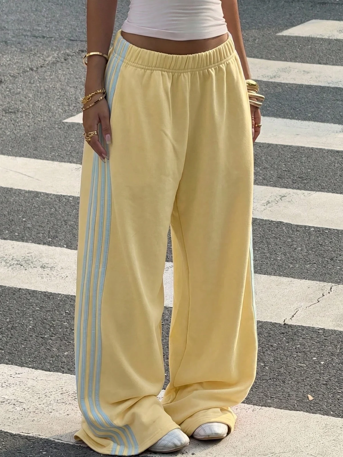Wide-leg Fashionable Casual Sportswear Pants For Women — image 2