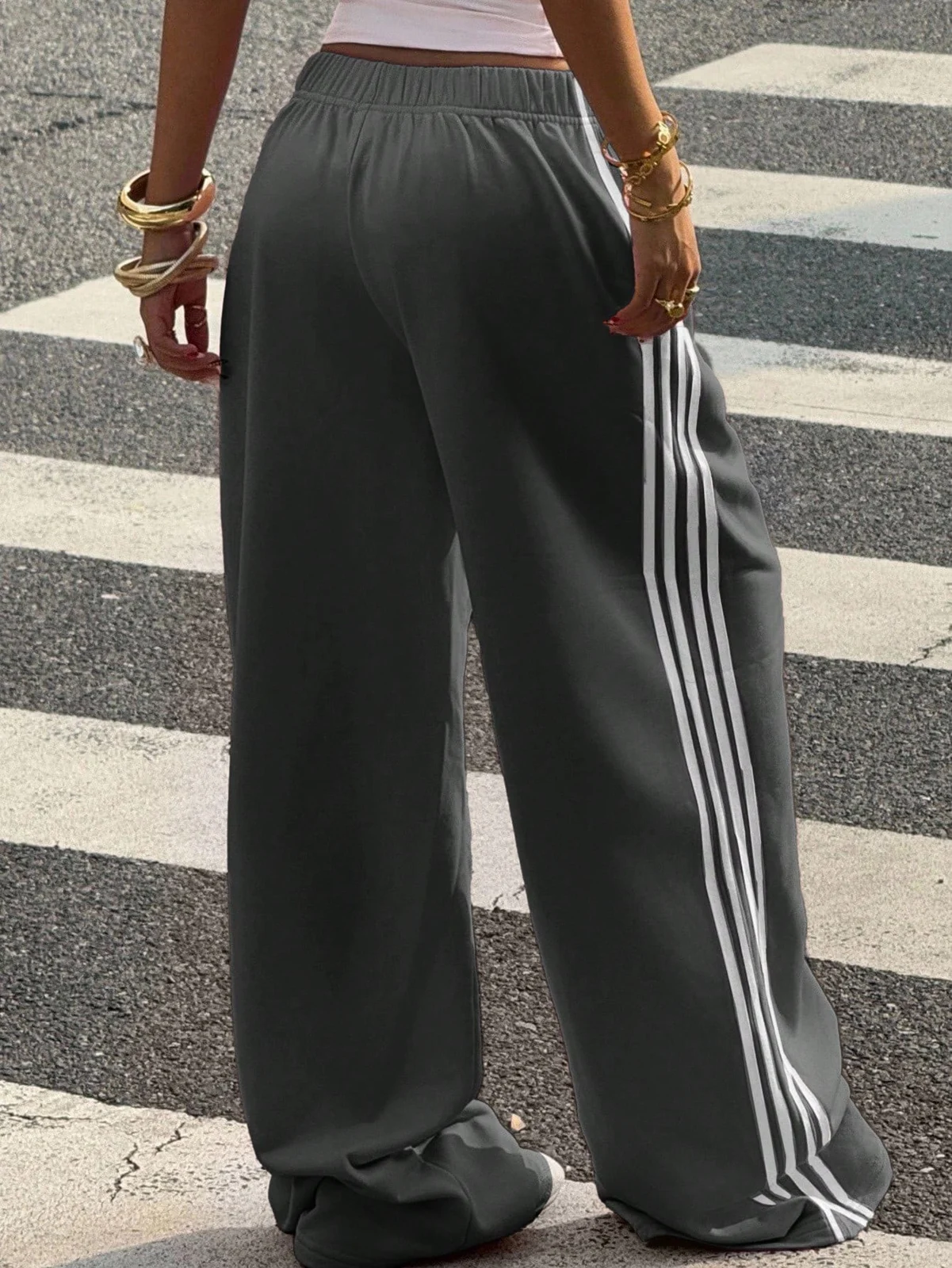 Wide-leg Fashionable Casual Sportswear Pants For Women — image 8