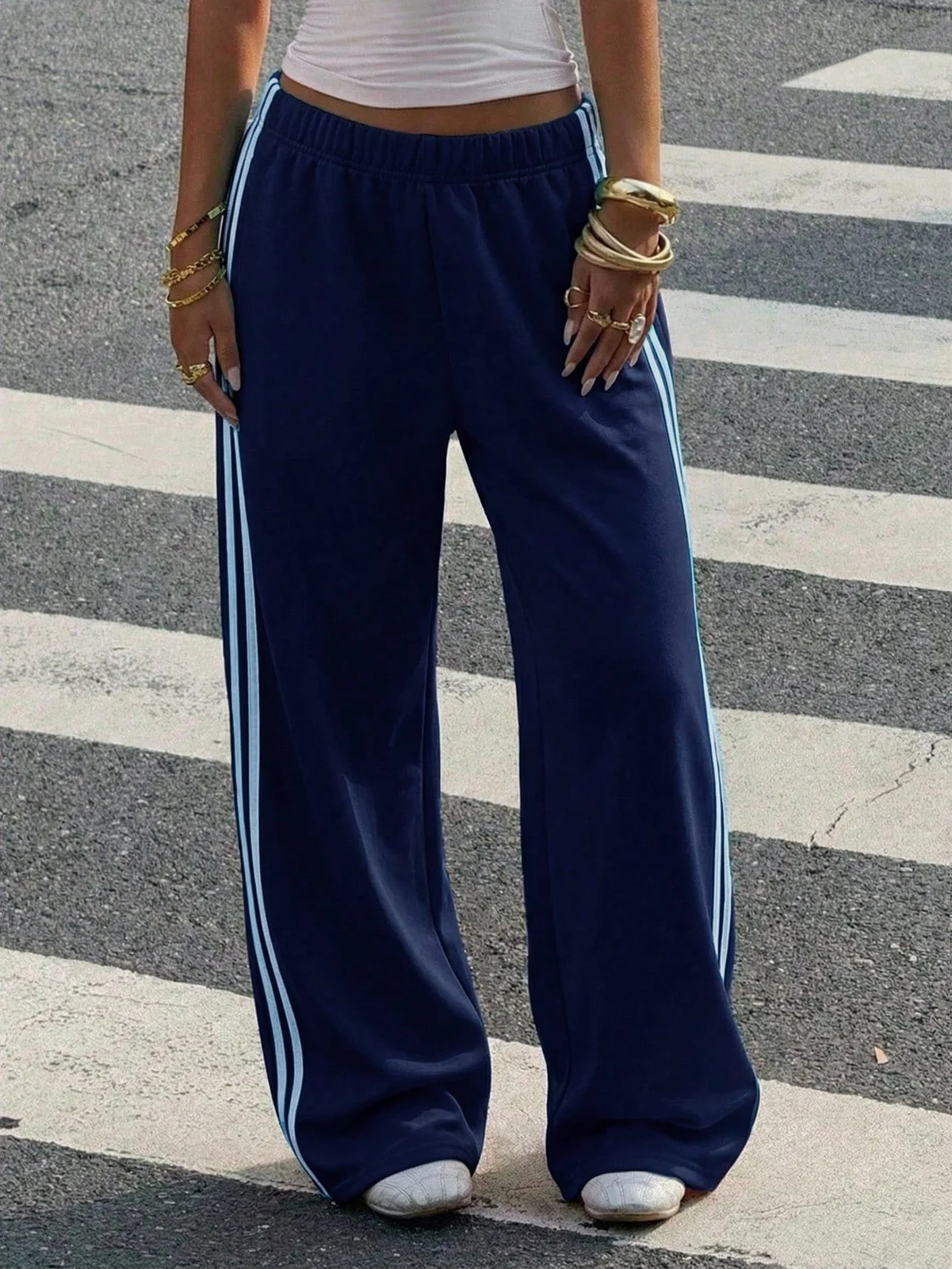 Wide-leg Fashionable Casual Sportswear Pants For Women — image 10