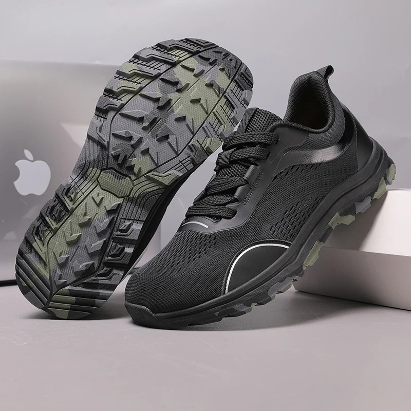 Wide-toe Outdoor Lightweight Breathable Mesh Cushioned Hiking Shoes — image 5
