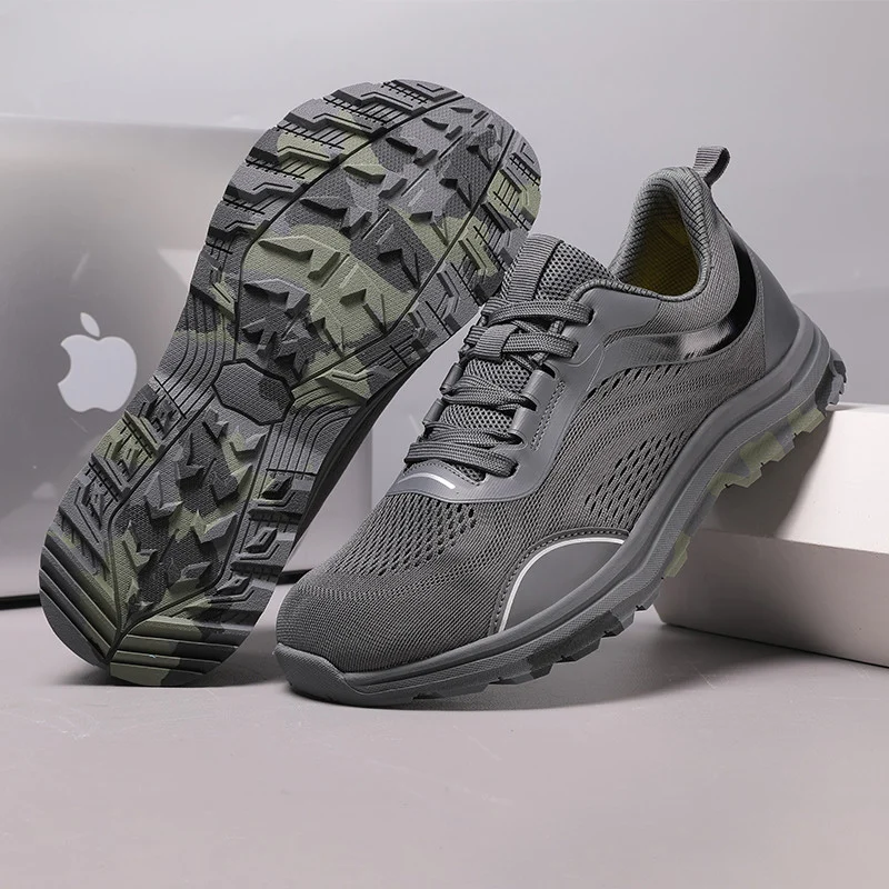 Wide-toe Outdoor Lightweight Breathable Mesh Cushioned Hiking Shoes — image 9