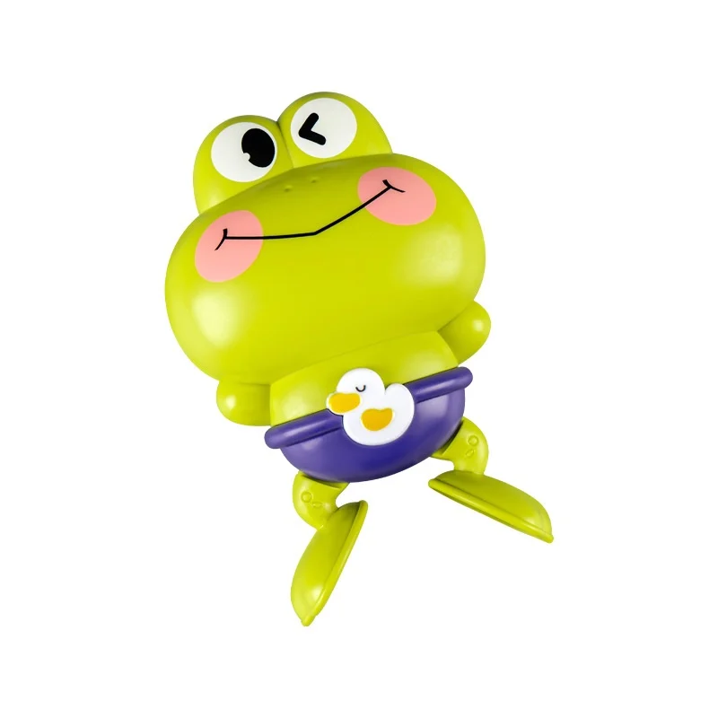 Wind-up Swimming Frog-shaped Baby Bath Toy For The Bathroom — image 2