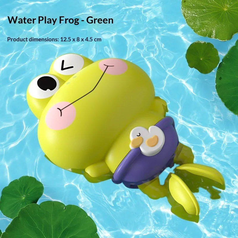 Wind-up Swimming Frog-shaped Baby Bath Toy For The Bathroom — image 5