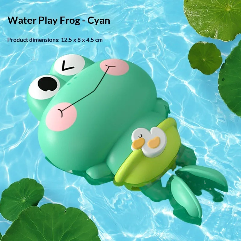 Wind-up Swimming Frog-shaped Baby Bath Toy For The Bathroom — image 6