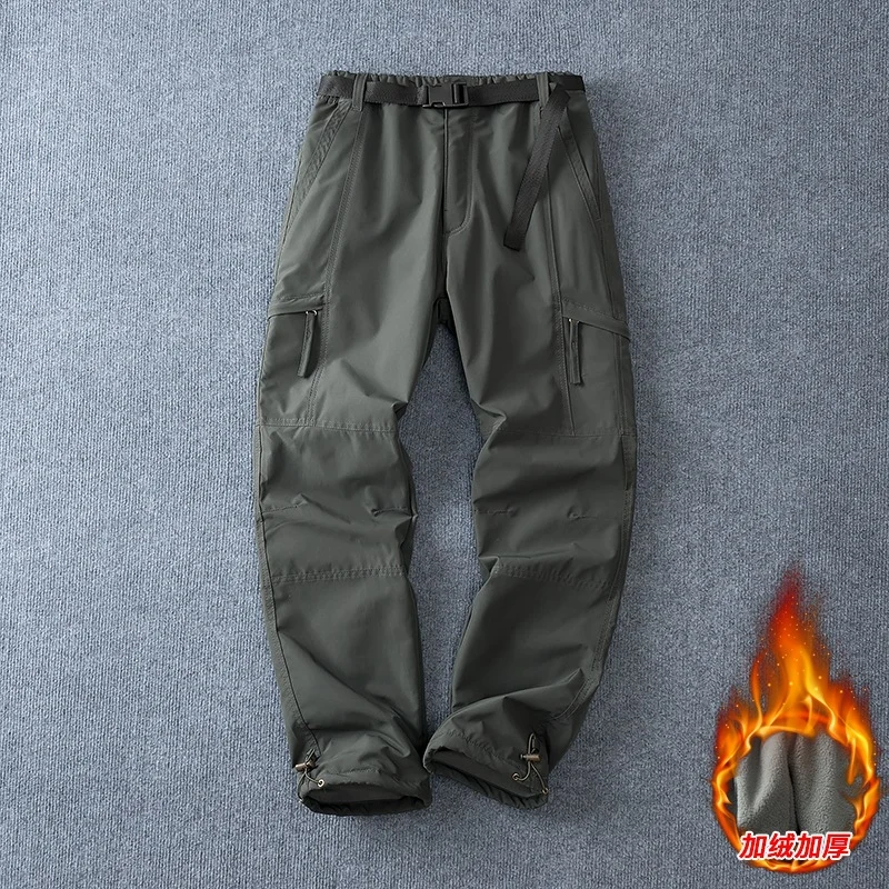Windproof Pants Men's Motorcycle Riding Autumn And Winter Warm Waterproof Fleece-lined… — image 8