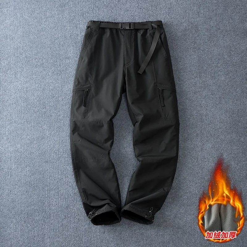 Windproof Pants Men's Motorcycle Riding Autumn And Winter Warm Waterproof Fleece-lined… — image 6