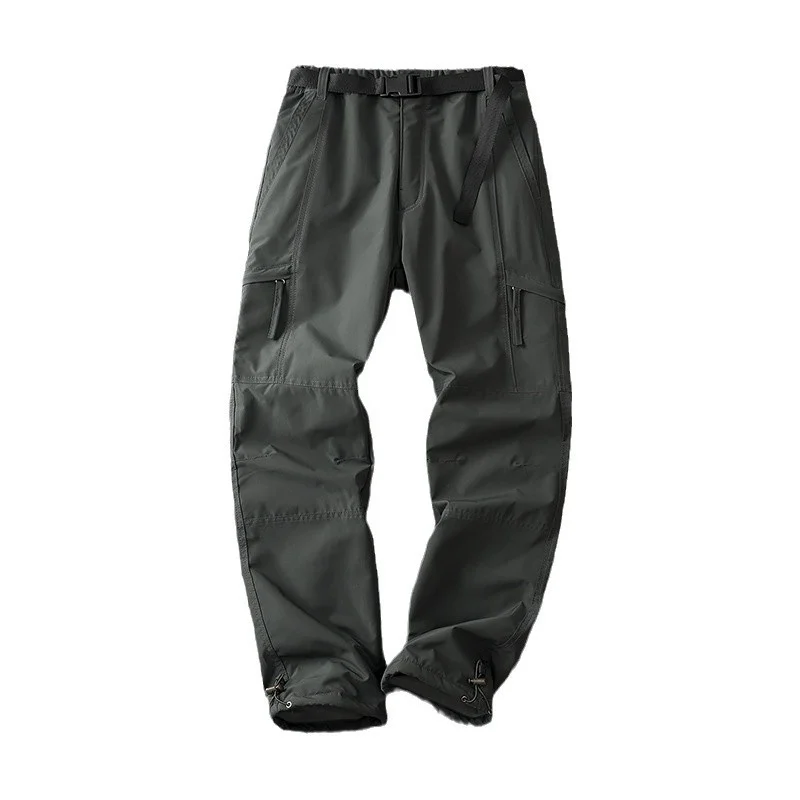 Windproof Pants Men's Motorcycle Riding Autumn And Winter Warm Waterproof Fleece-lined… — image 2