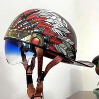 Winter Japanese-style Retro Scooter Half-helmetpeanut Helmet — image 3