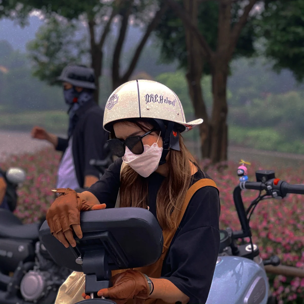 Winter Japanese-style Retro Scooter Half-helmetpeanut Helmet — image 7